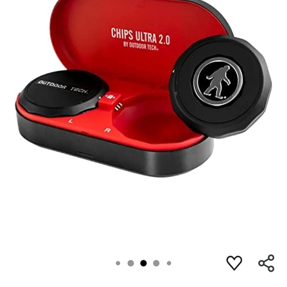 Chips Ultra 2.0 True Wireless Helmet Audio - Black and Red - Picture 5 of 11